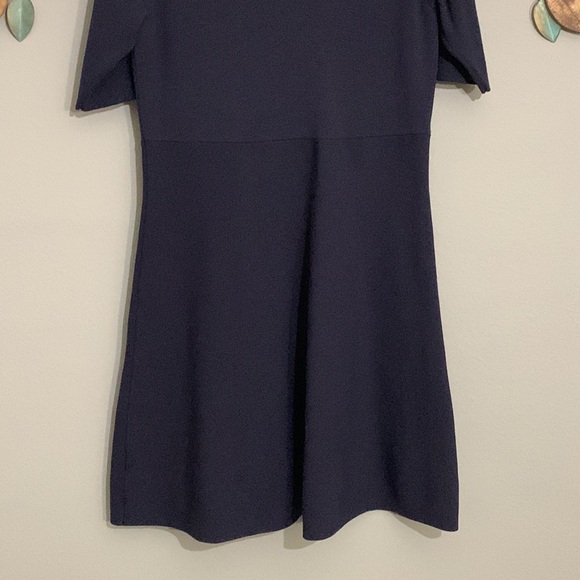 Ann Taylor Navy Blue Knit Dress Size Medium - Picture 3 of 7